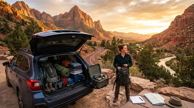 utah road trip packing list