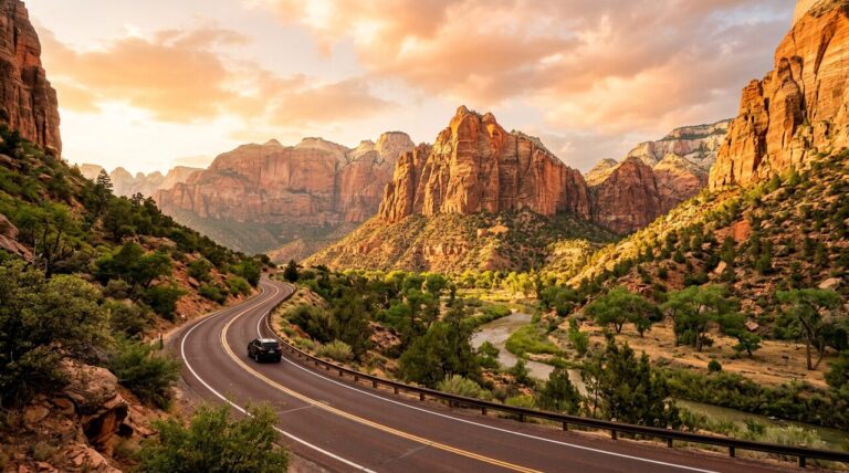 can you drive through zion national park