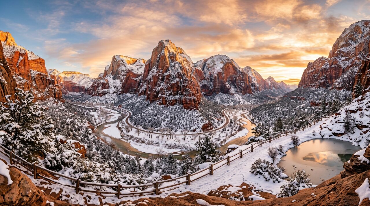does it snow in zion national park