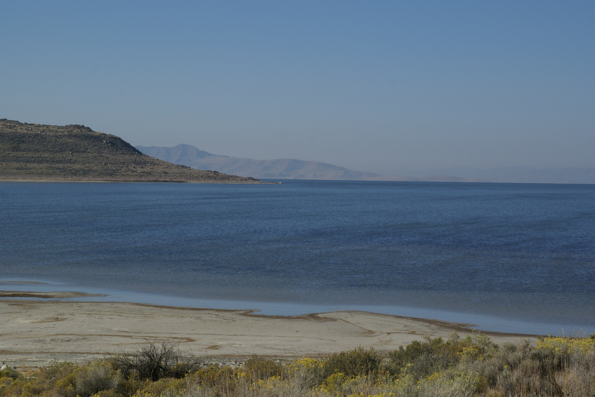Great Salt Lake shoreline at Antelope Island, Utah